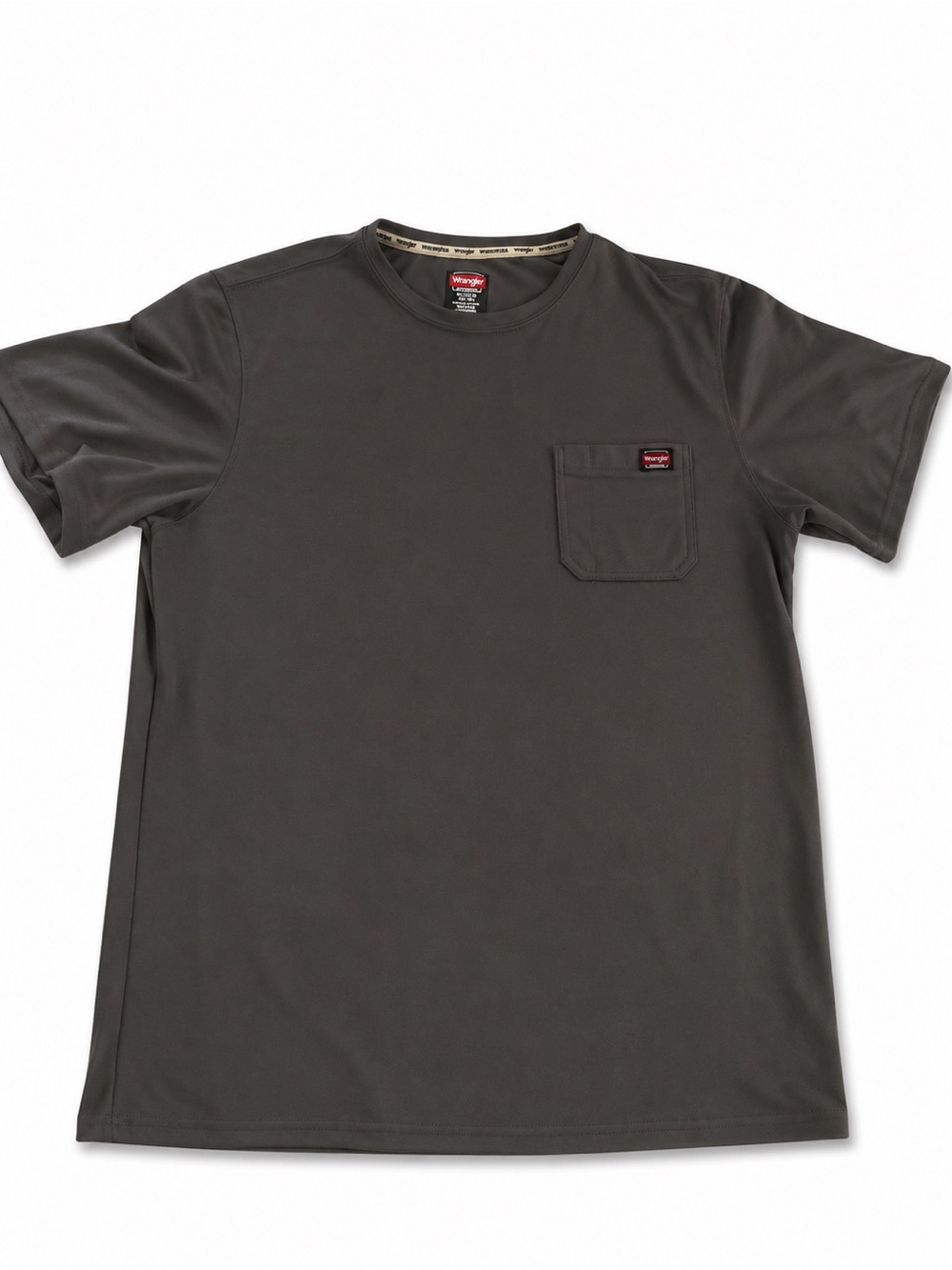 Wrangler Men’s Charcoal Crewneck Pocket Tee